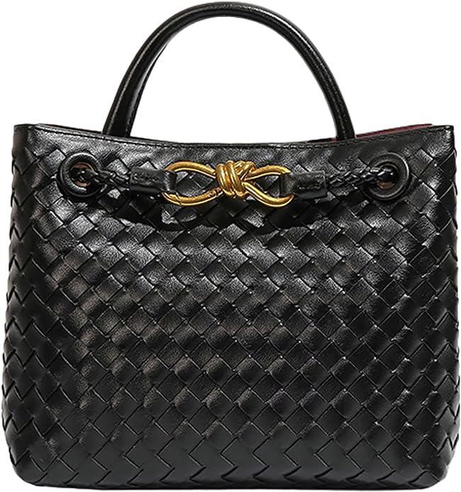 woven leather handbag