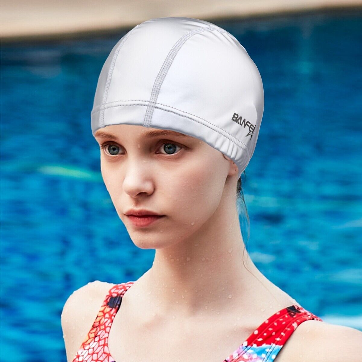 how to put on a swim cap