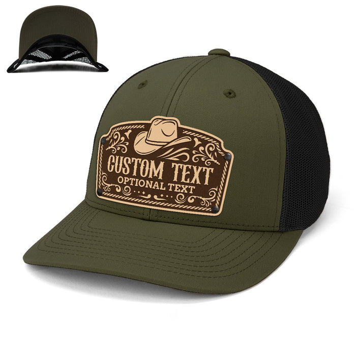 	
baseball cap cowboy hat