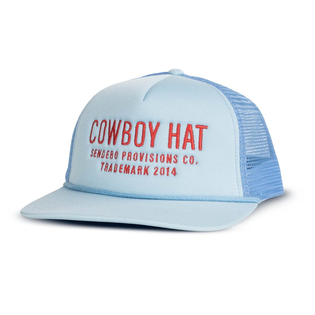 	
cowboy hat cut into baseball cap