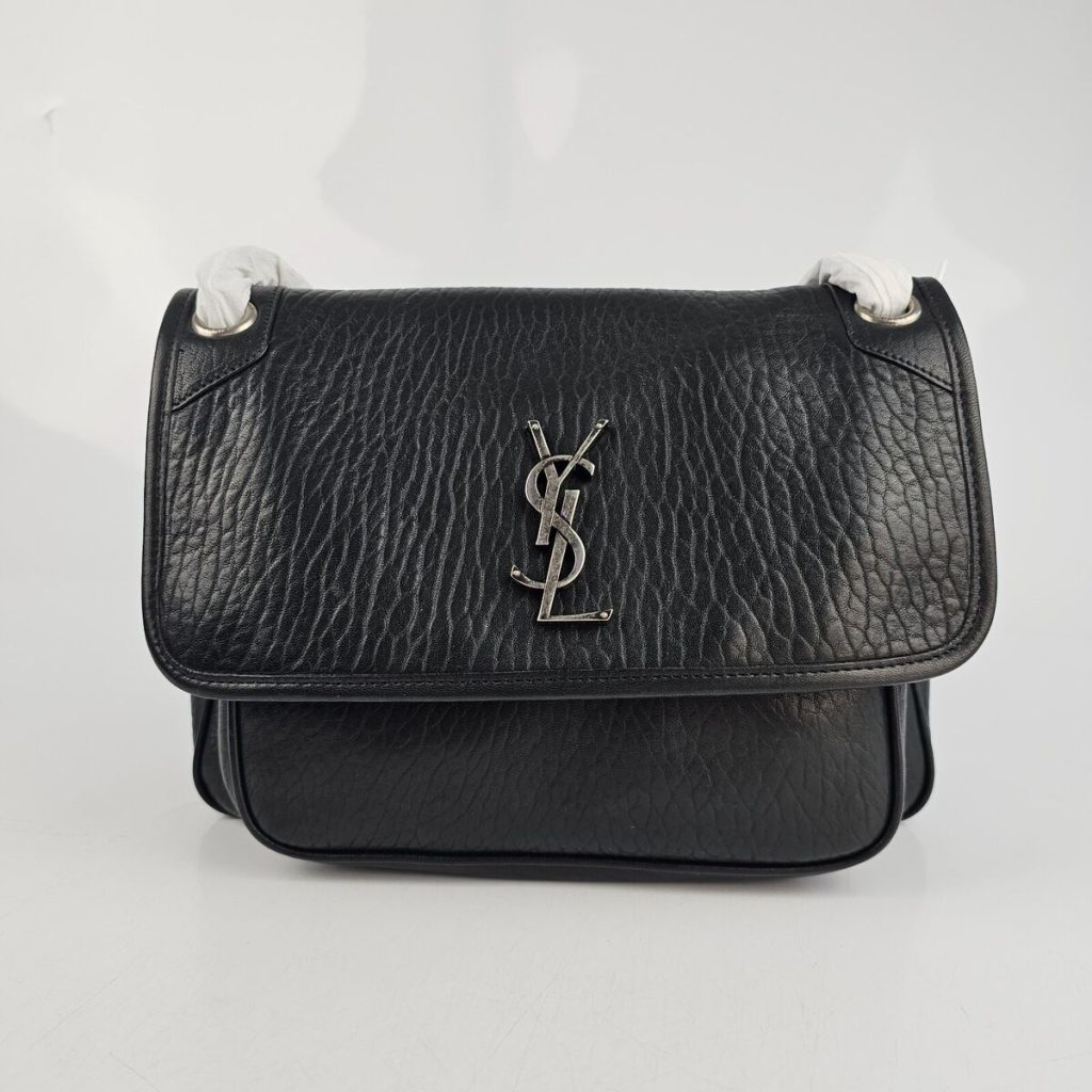 	
ysl black shoulder bag