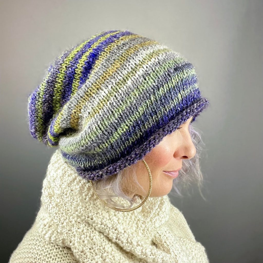 loom knit hat