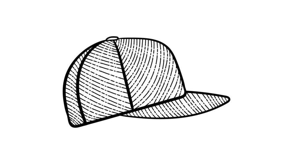 how to draw baseball cap