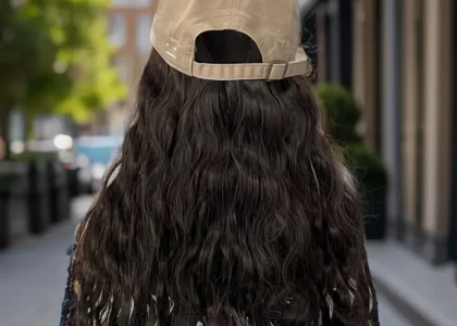 long hair baseball cap