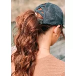 long hair baseball cap hairstyles