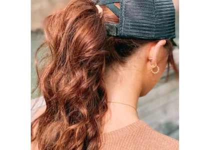 long hair baseball cap hairstyles