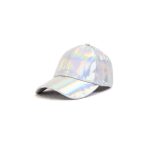 silver baseball cap