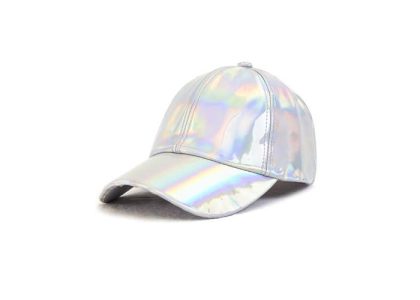 silver baseball cap